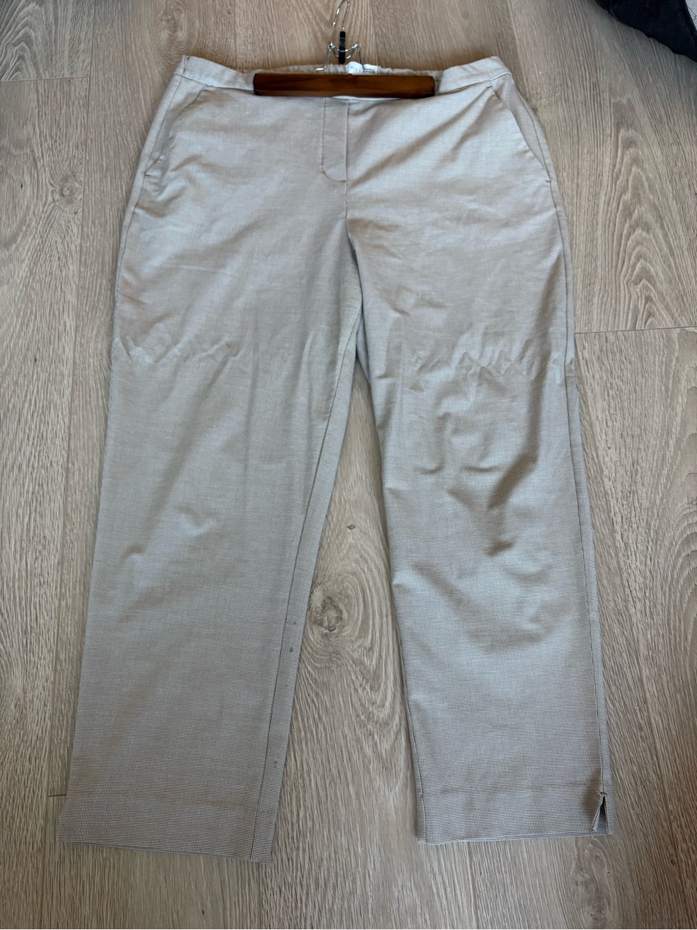 Kit and Ace Women’s Micro-Check Elastic Waist Trousers